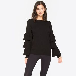ARCHER TIERED SLEEVE SWEATER